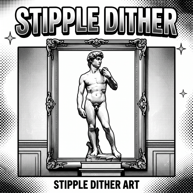 Stipple Dither Art